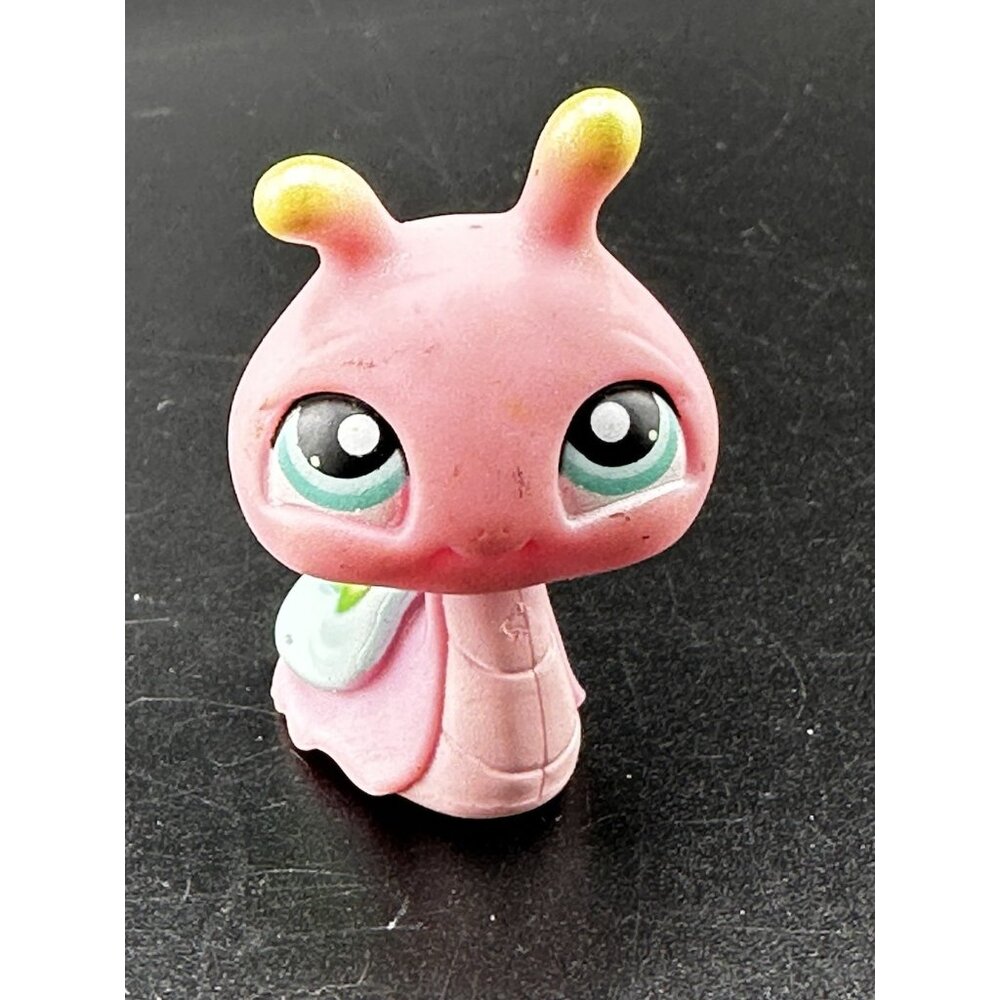 Littlest Pet Shop 128 Purple Snail Blue‎ Eyes LPS Authentic 2006 G1 Pet Pairs